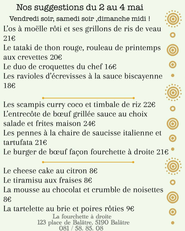 La Fourchette à Droite