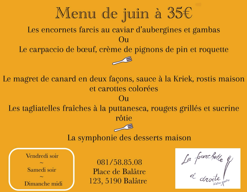 La Fourchette à Droite