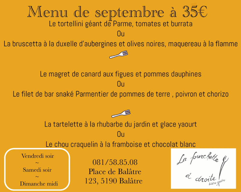 La Fourchette à Droite
