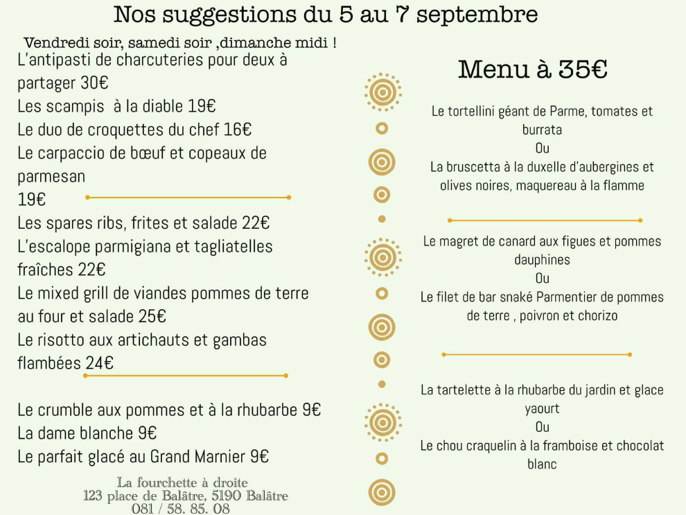 La Fourchette à Droite