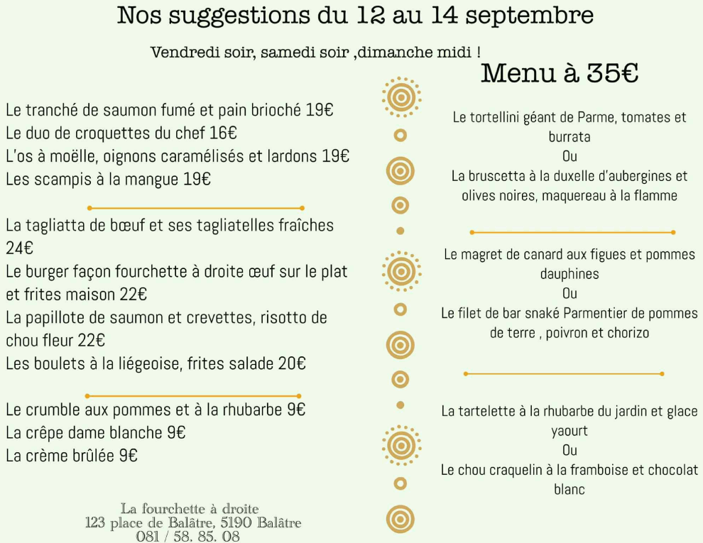 La Fourchette à Droite