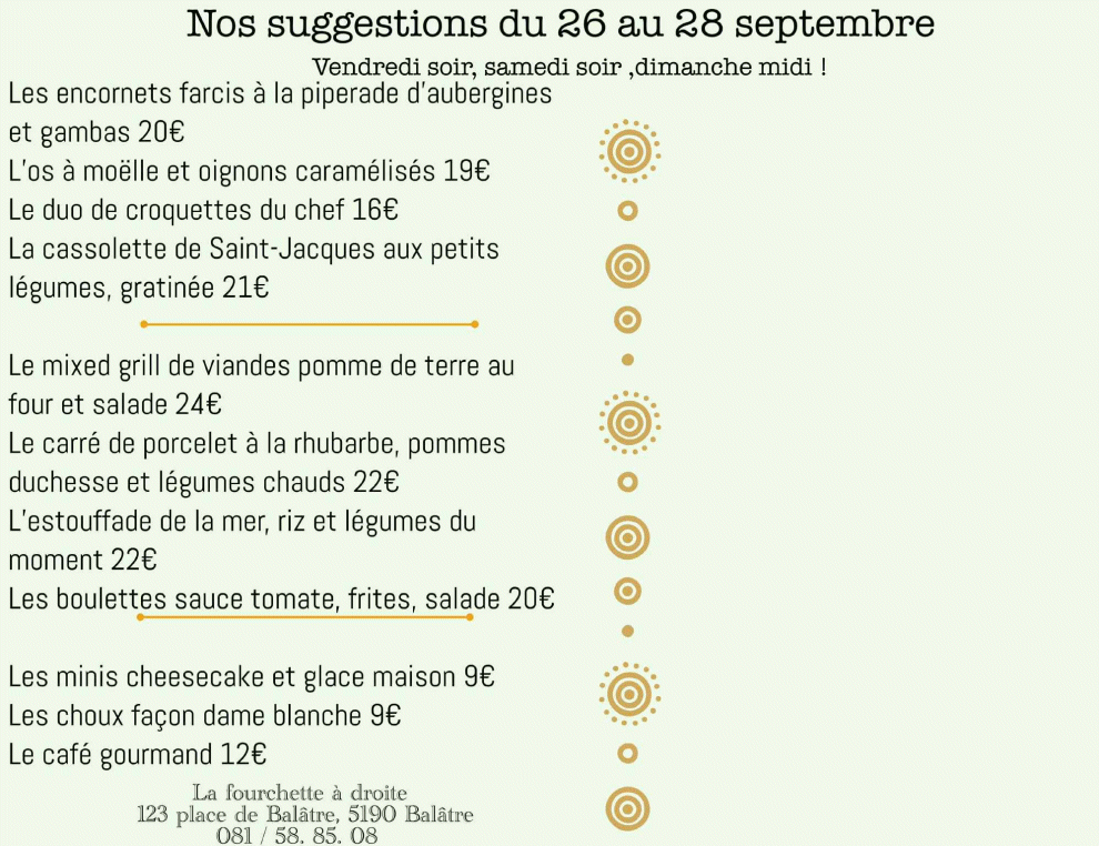 La Fourchette à Droite