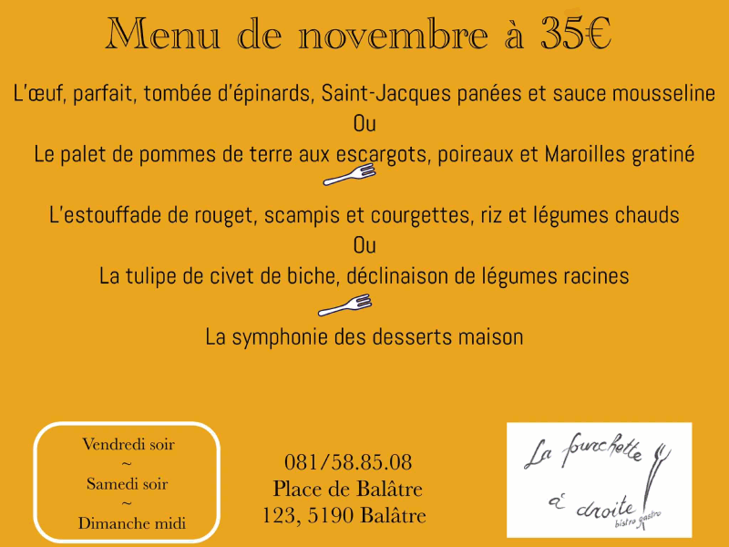 La Fourchette à Droite