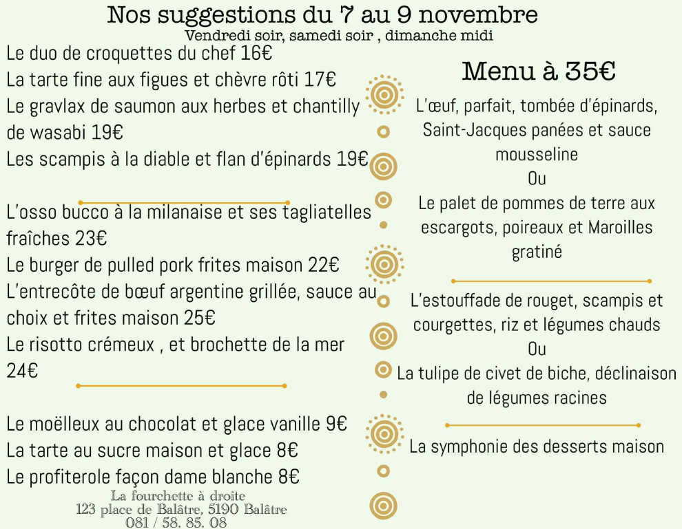 La Fourchette à Droite