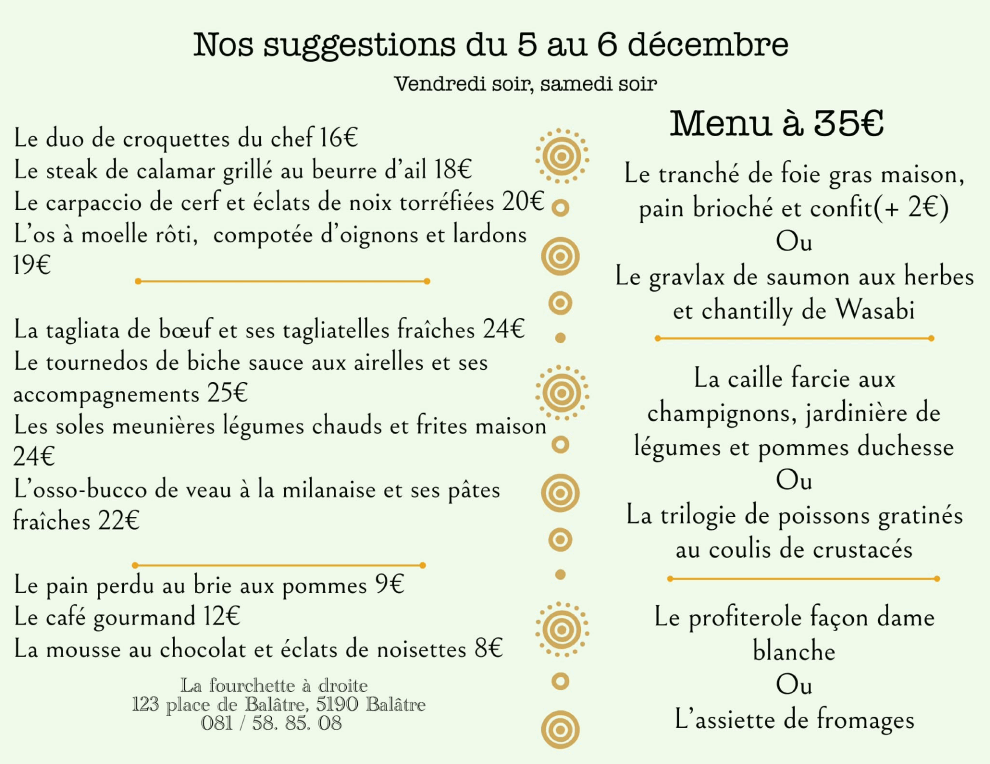 La Fourchette à Droite