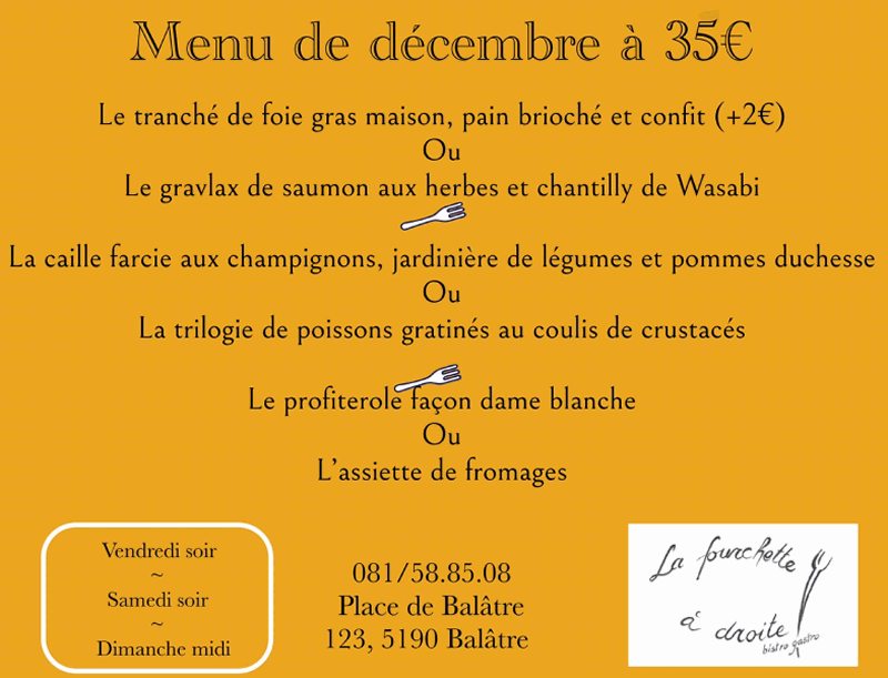 La Fourchette à Droite