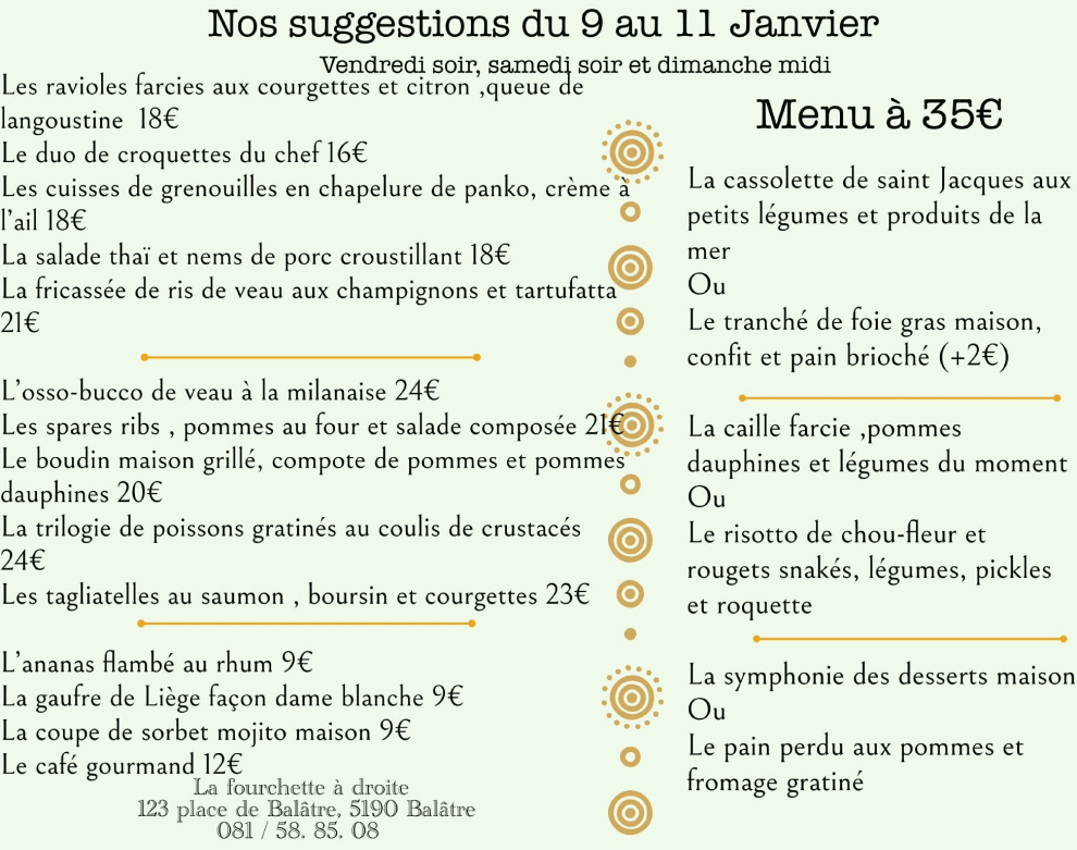 La Fourchette à Droite