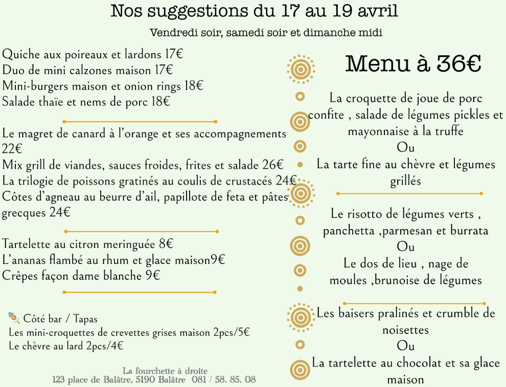 La Fourchette à Droite