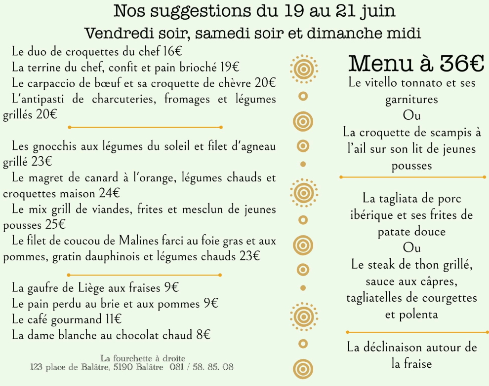 La Fourchette à Droite