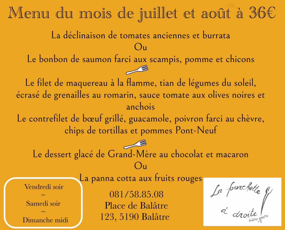 La Fourchette à Droite