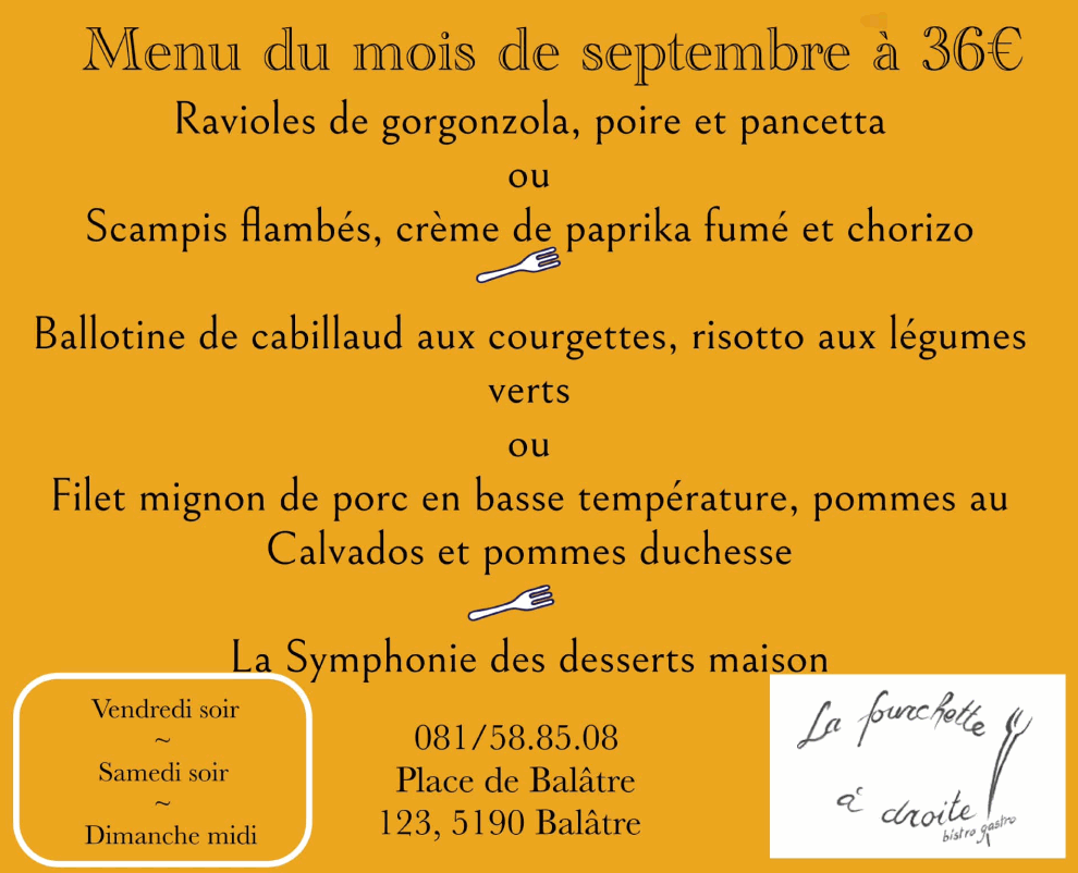 La Fourchette à Droite