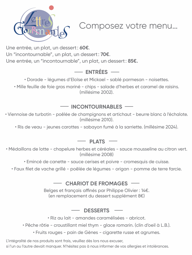Lettres Gourmandes