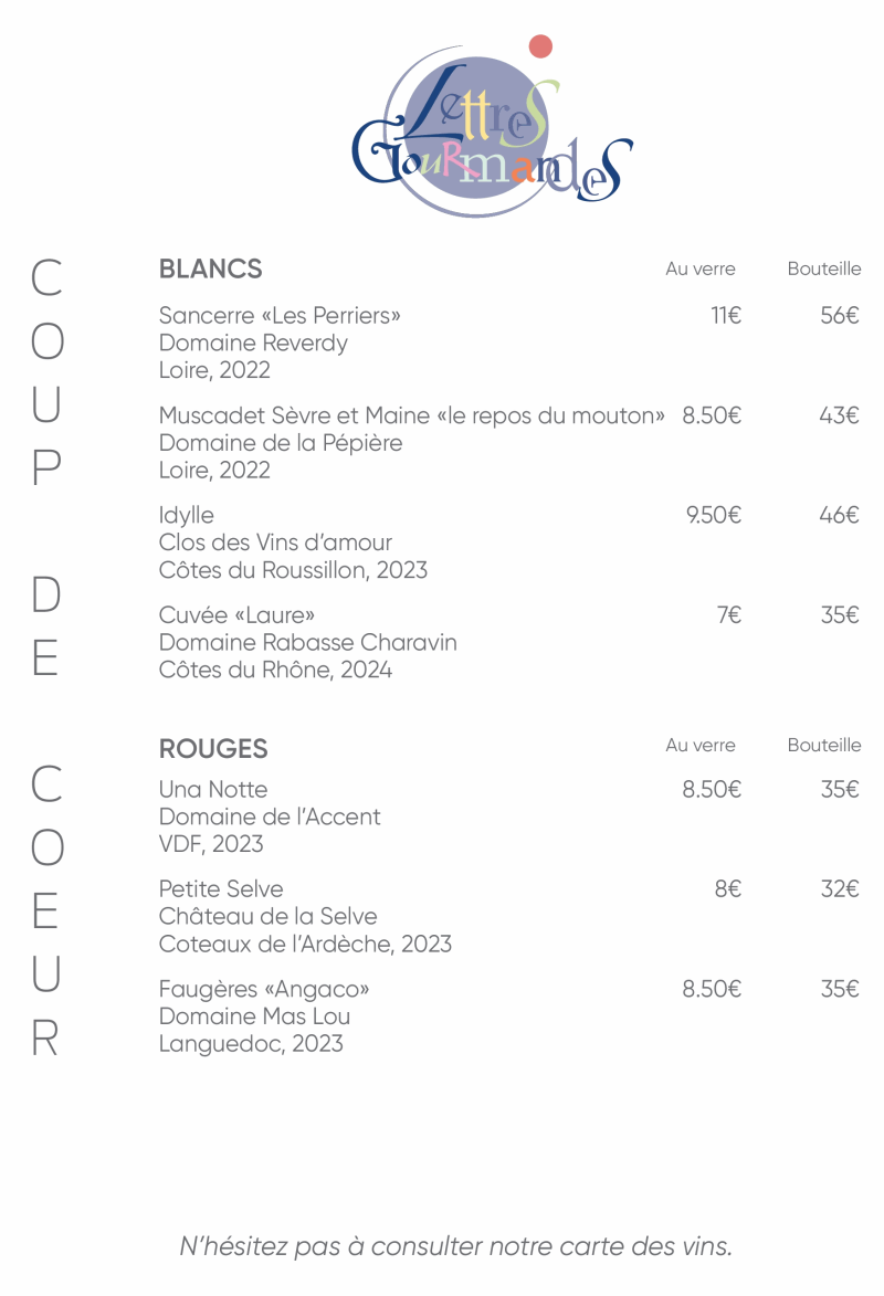 Lettres Gourmandes
