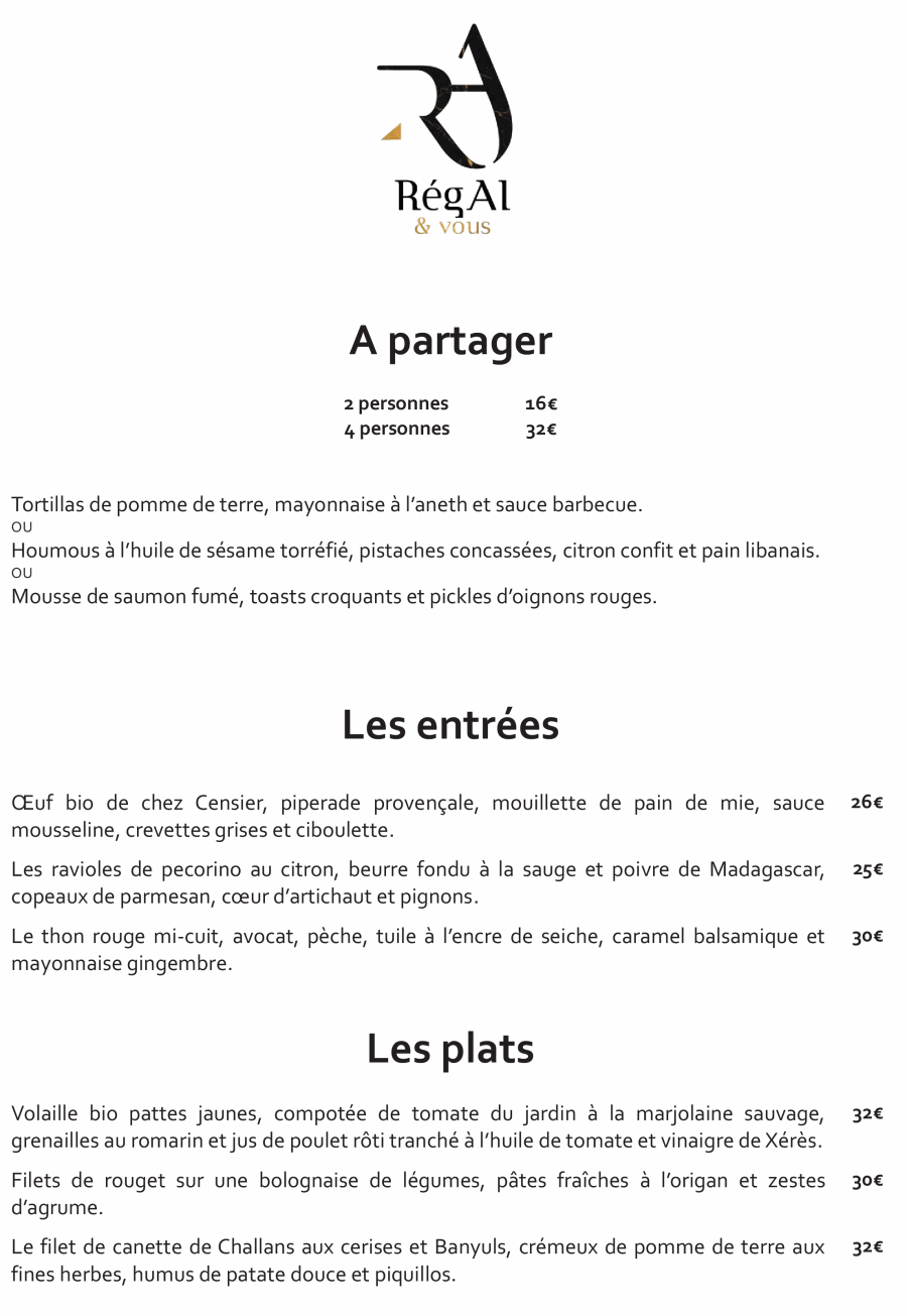 Régal & vous