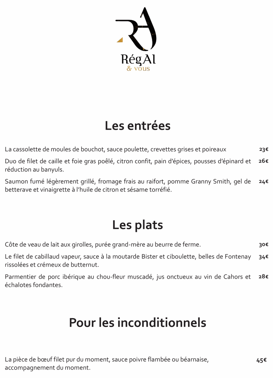 Régal & vous