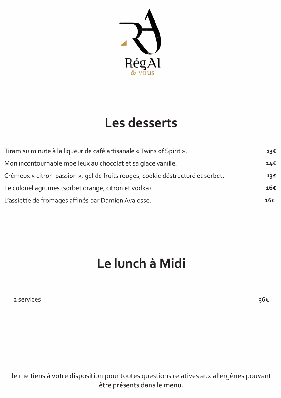 Régal & vous