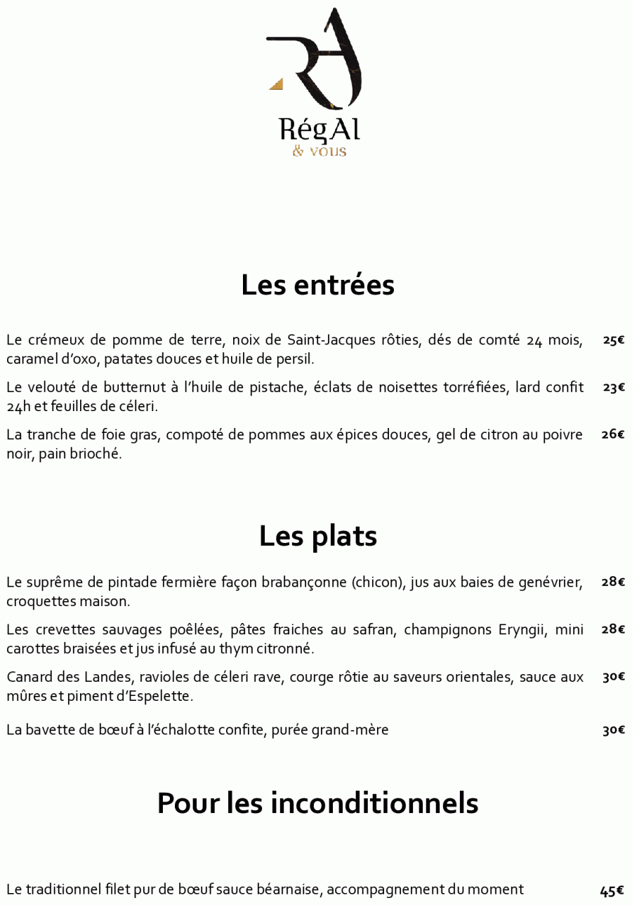 Régal & vous