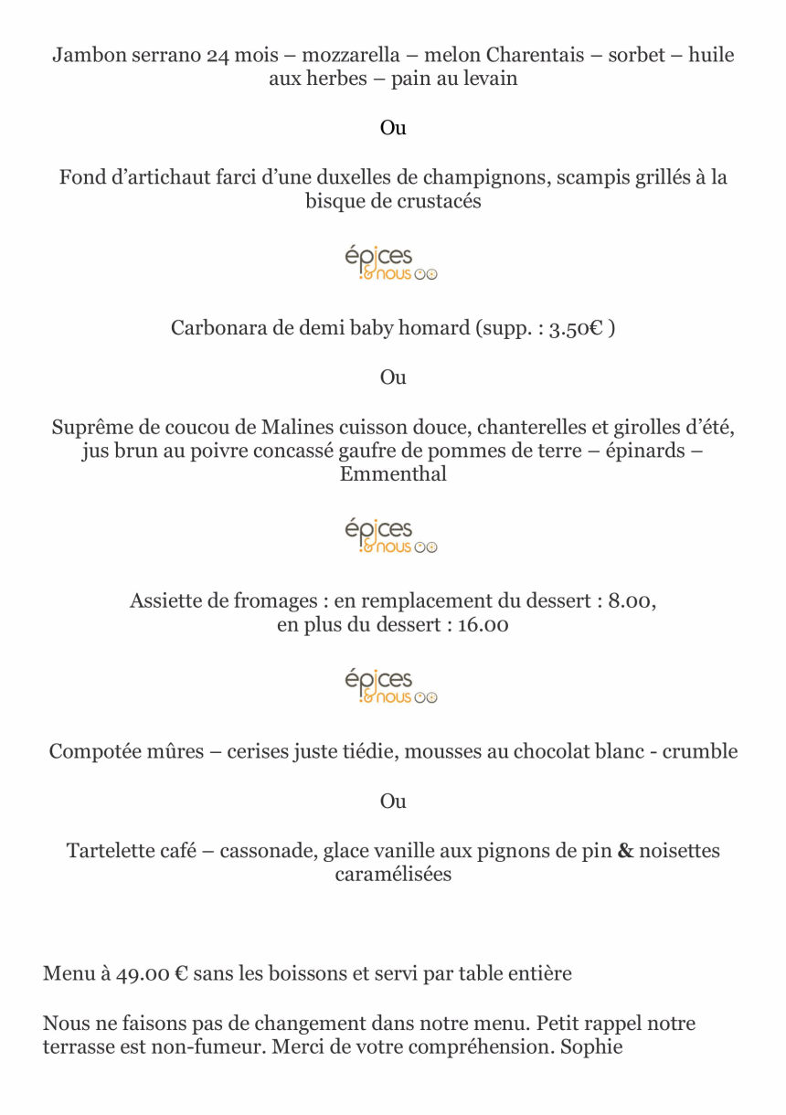 Epices et nous