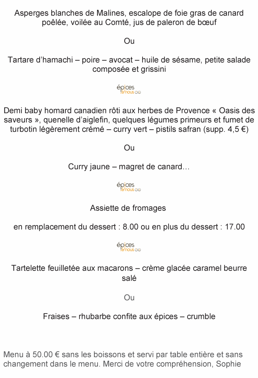 Epices et nous