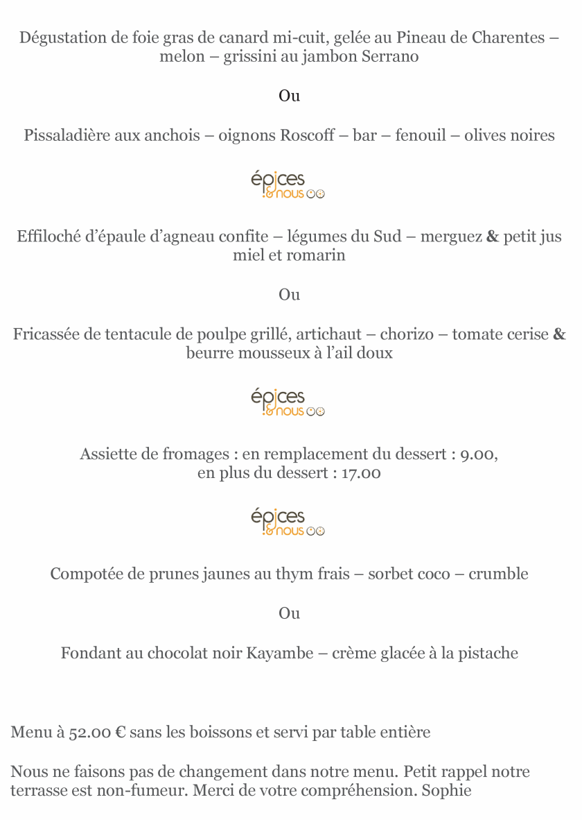 Epices et nous