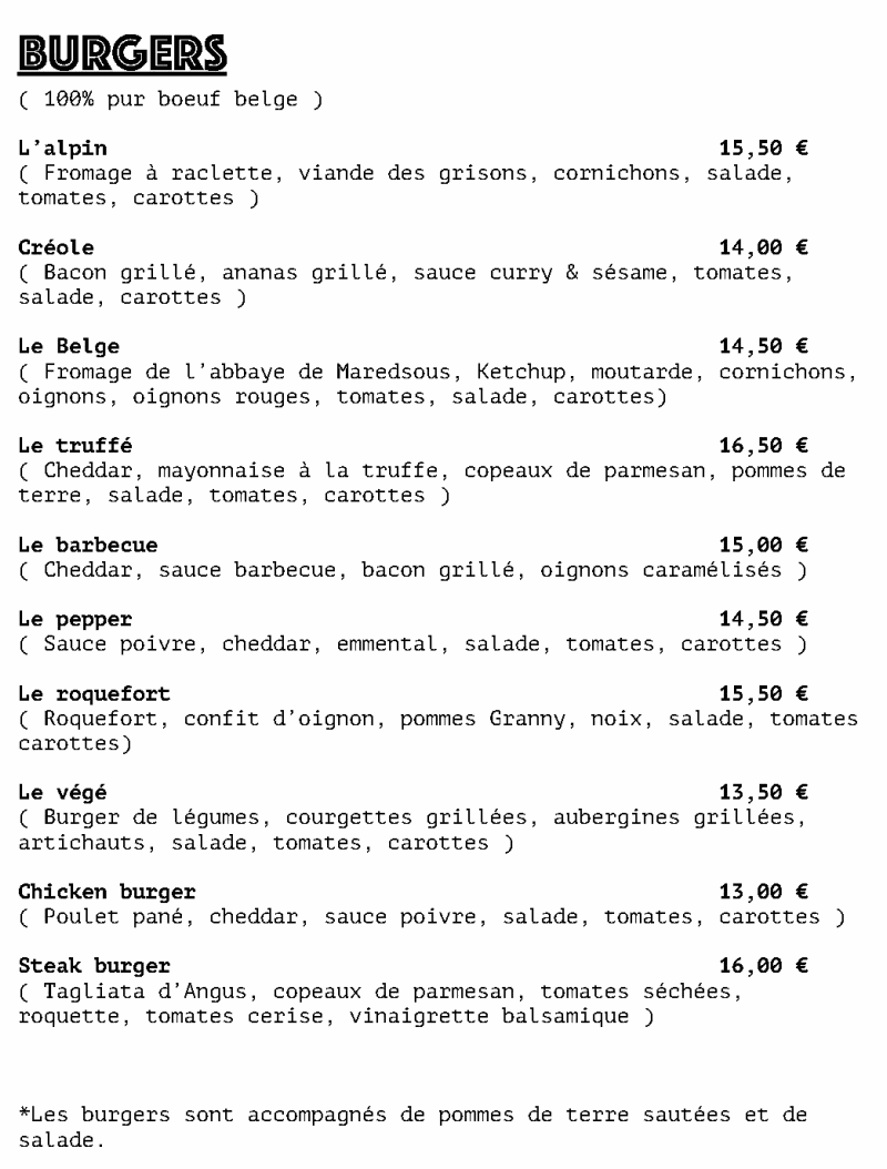 La table de l'épicerie