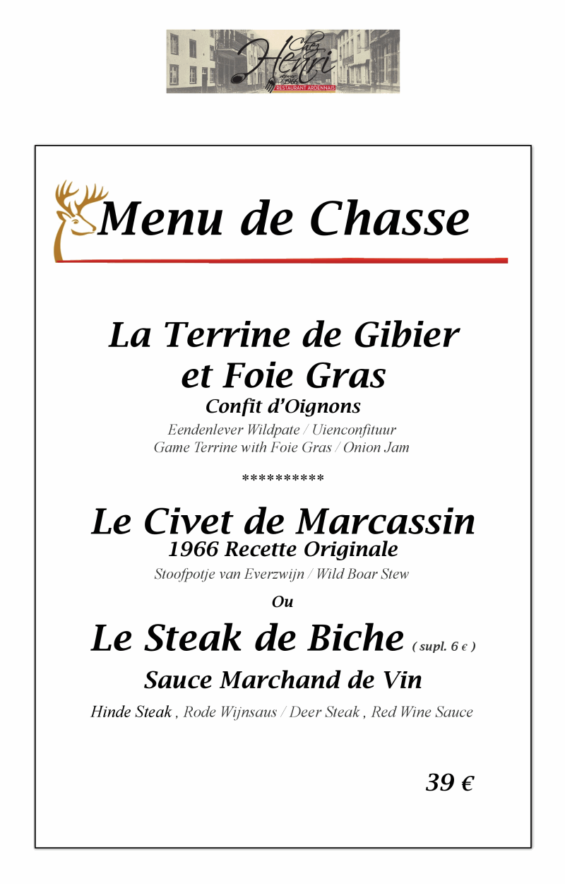 Chez Henri - Restaurant Ardennais