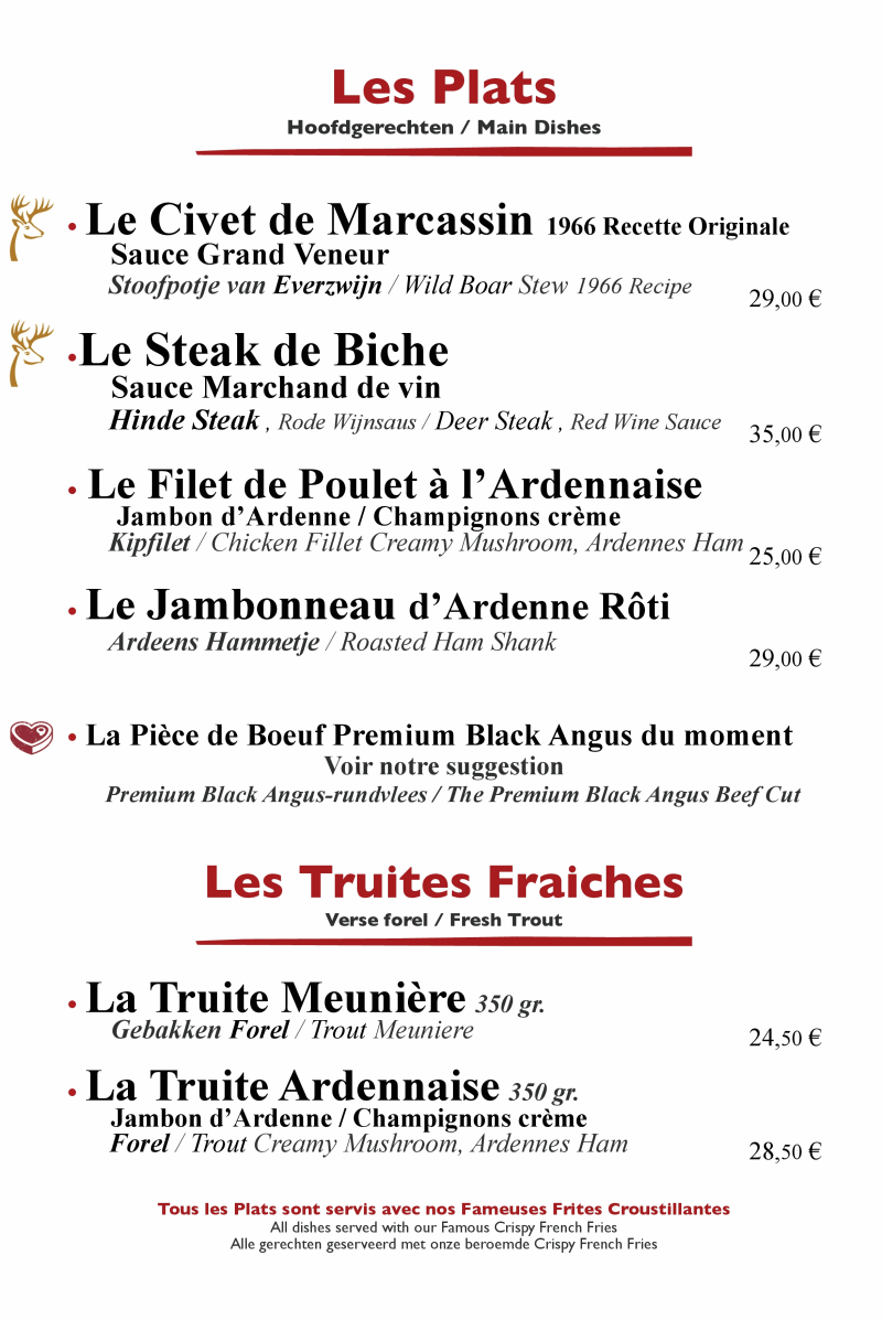 Chez Henri - Restaurant Ardennais