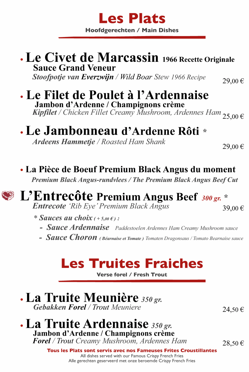 Chez Henri - Restaurant Ardennais