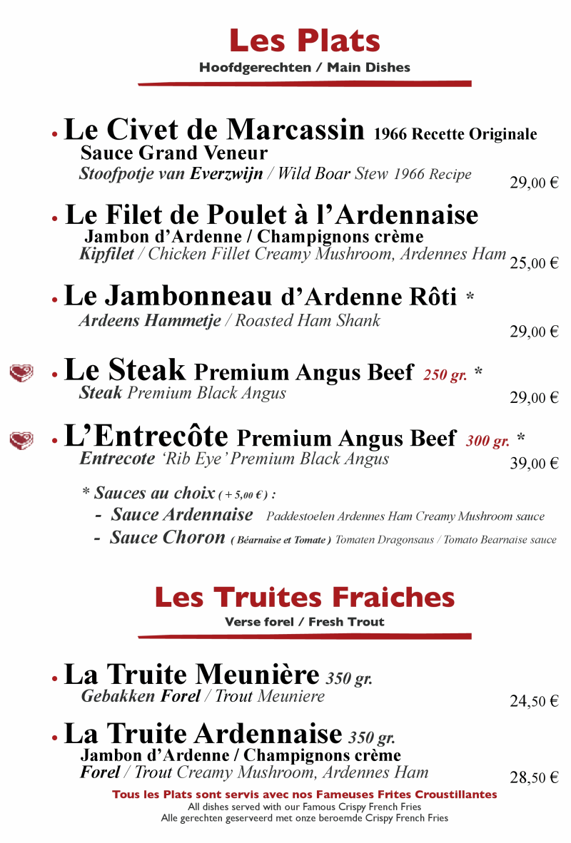 Chez Henri - Restaurant Ardennais