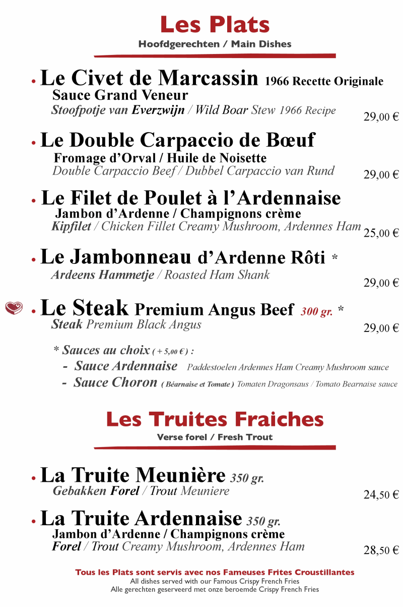 Chez Henri - Restaurant Ardennais