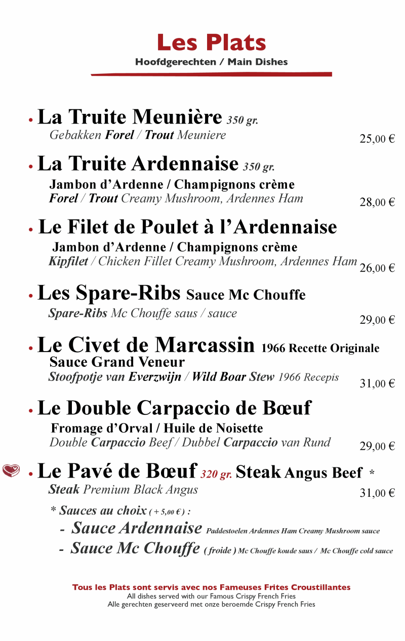 Chez Henri - Restaurant Ardennais