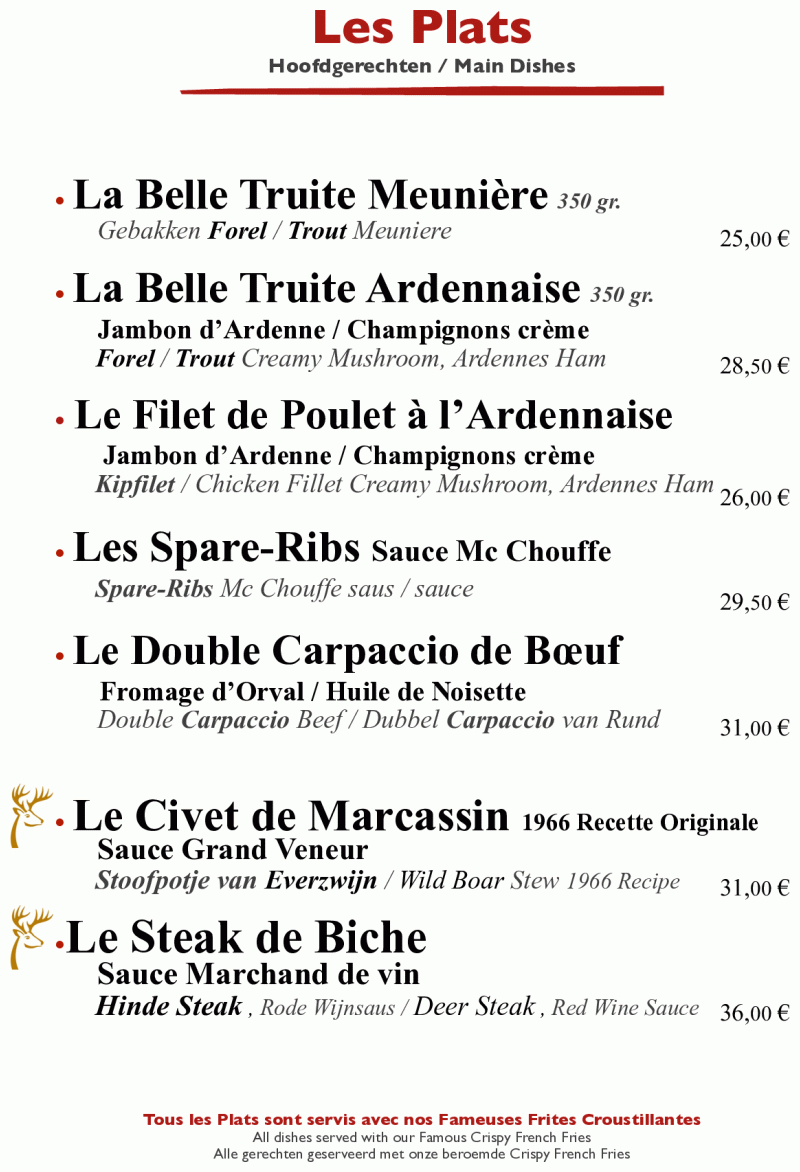 Chez Henri - Restaurant Ardennais