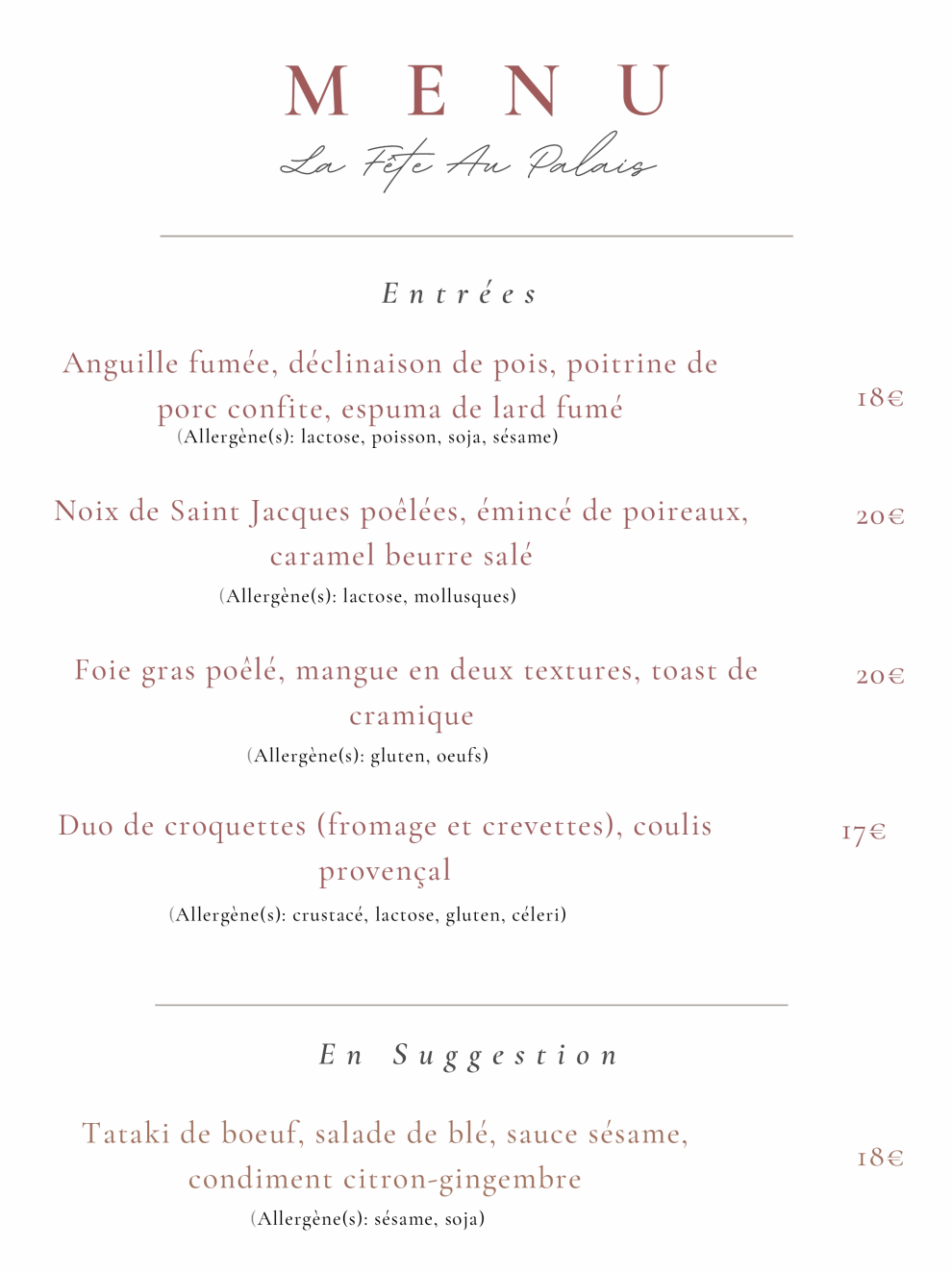 La Fête au Palais