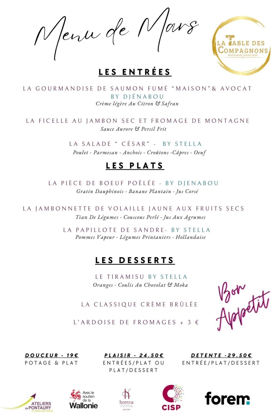 La Table des Compagnons