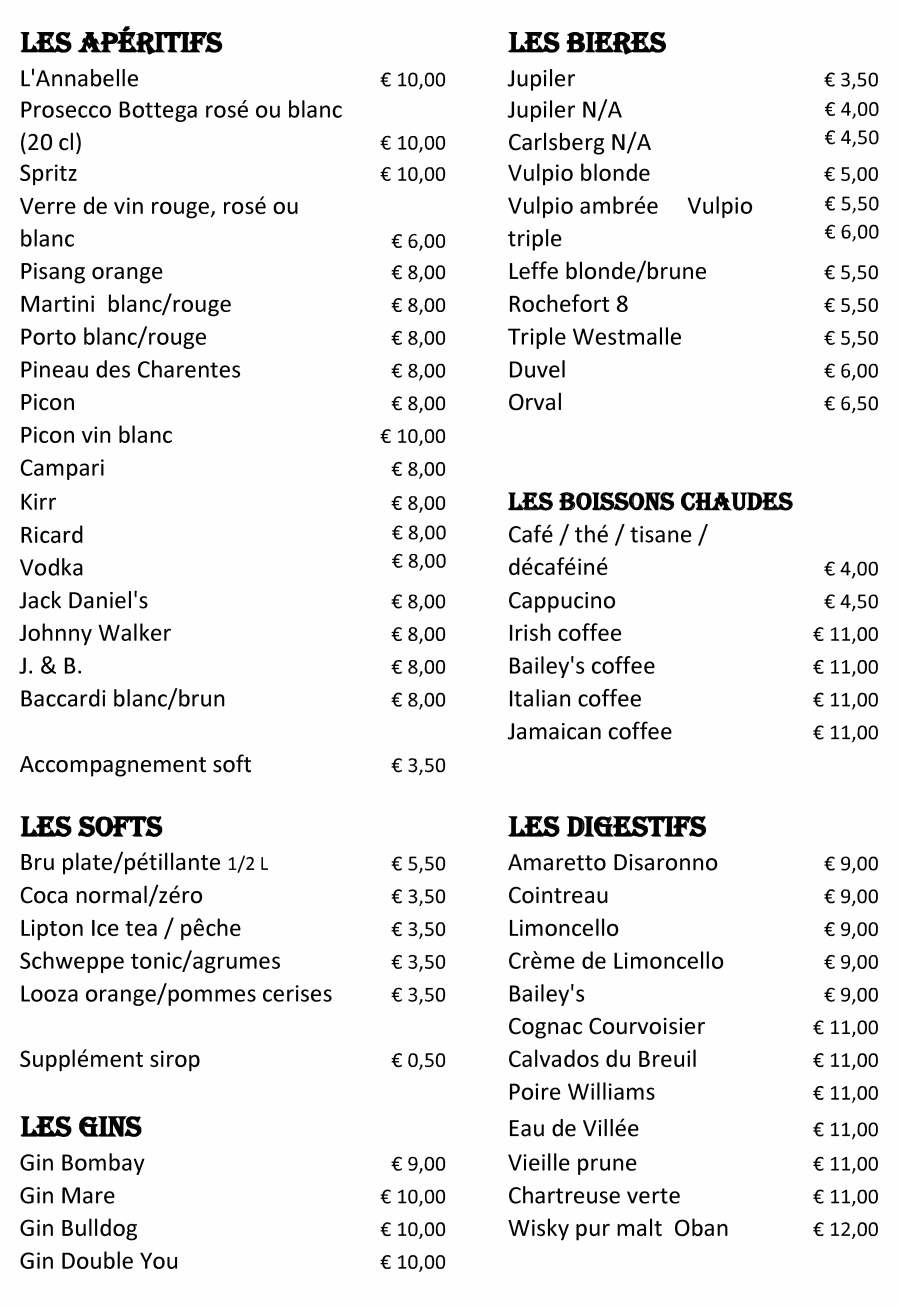 La Table d'Alex